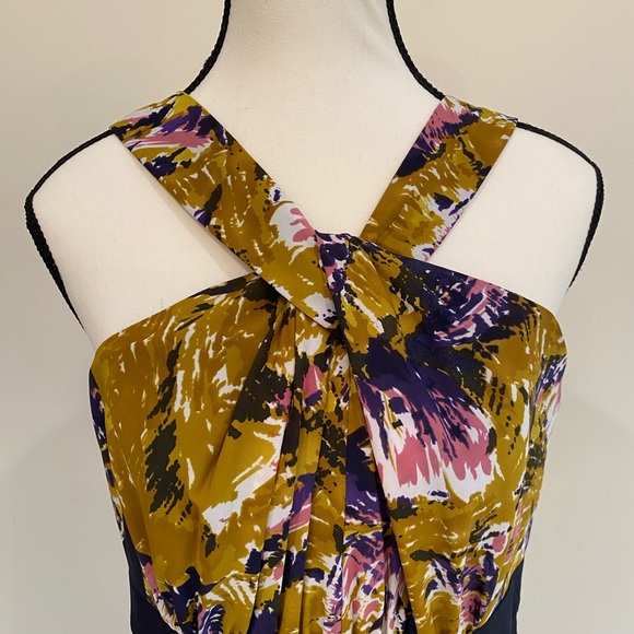 NWT Purple/Gold/Pink Halter Dress. Originally 98. Size 10 - Picture 7 of 7